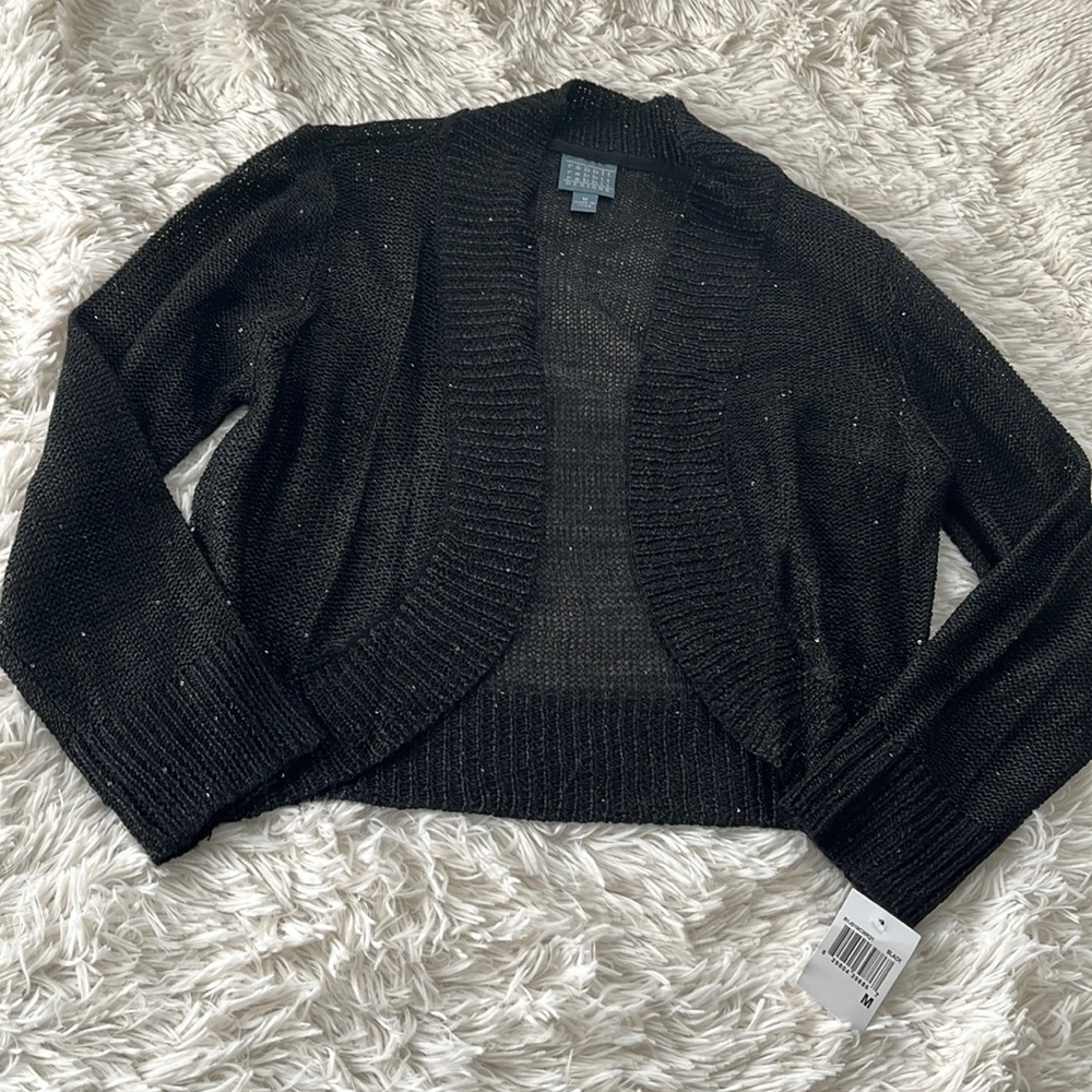 NWT Black Open Cardigan
